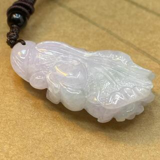 福袋 ネックレス 白菜 本翡翠 ヒスイ 二色 ラベンダー色 誕生日