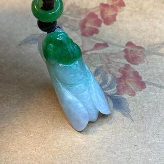 福袋 ネックレス 蝉 本翡翠 ヒスイ 高級緑色 誕生日プレゼント 縁起物