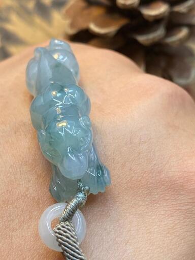 福袋 ネックレス 豹 本翡翠 氷ヒスイ 緑色 誕生日プレゼント 手作り 本物保証
