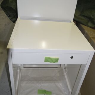 スチール家具　引出付　レジカウンター　W60xL64xH71.5(100) 未使用品の画像