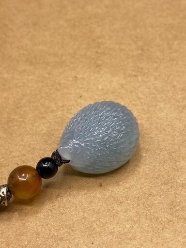 福袋 ネックレス ハリネズミ 本翡翠 氷ヒスイ 緑色 誕生日プレゼント 天然石 鑑別書