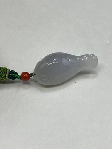 福袋 ネックレス 河豚 本翡翠 氷ヒスイ 誕生日プレゼント 金運アップ 鑑別書有