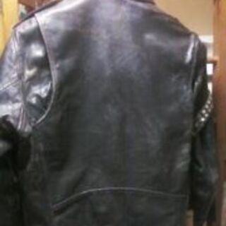 本革ライダーズジャケット（Ｌ）下に本格防寒着がきこめます！！の画像