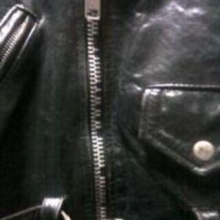 本革ライダーズジャケット（Ｌ）下に本格防寒着がきこめます！！の画像