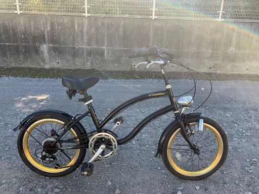 キャデラック　ミニベロ　20インチ　6段ギア、ライト付き　中古美品