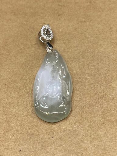 福袋 ネックレス 観音様 本翡翠 氷ヒスイ 誕生日プレゼント 安産祈願 鑑別書有7