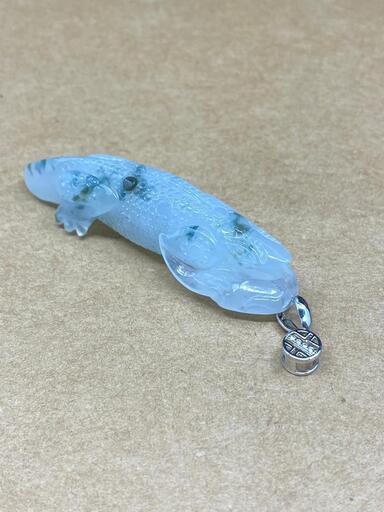 福袋 ネックレス 蜥蜴 本翡翠 氷ヒスイ 誕生日プレゼント シルバー 天然石 鑑別書