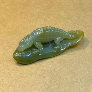 福袋 置物 蜥蜴 本翡翠 ヒスイ 誕生日プレゼント お手作り 天然石 魔