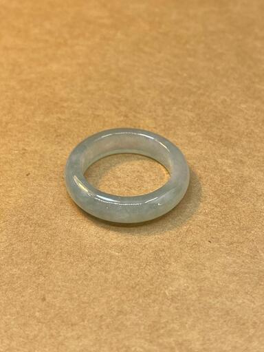 5000円引き くりぬき指輪 リング ミャンマー産 本翡翠 ヒスイ 誕生日プレゼント 鑑別書有3