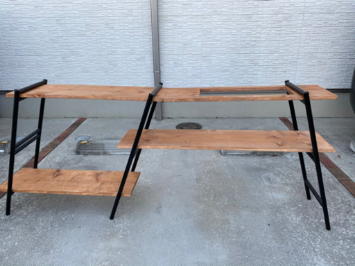 アイアンレッグ ワイドキッチンテーブル キャンプ‼️