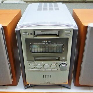 ビクターミニコンポ　2回目の値下げしました。 ビクター、触れると色が変わるMDミニコンポ