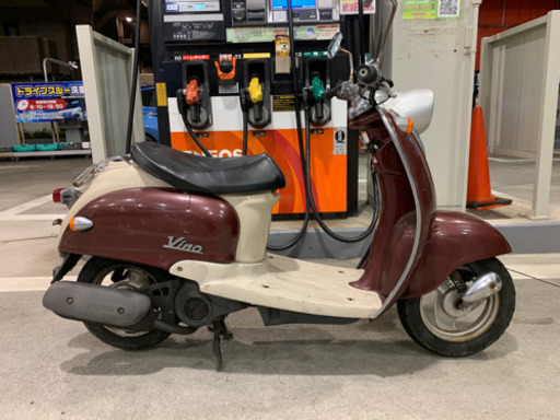 ヤマハ ビーノ 50 cc 原付 スクーター  2スト 実動 書類 鍵あり