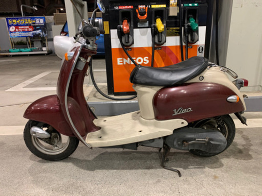 ヤマハ ビーノ 50 cc 原付 スクーター  2スト 実動 書類 鍵あり
