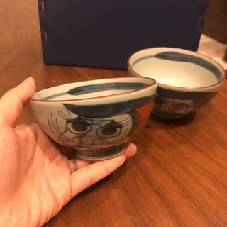 新品未使用　夫婦茶碗 ① ペア セット　お茶碗 ご飯茶碗 おしゃれの画像