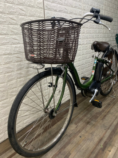 YAMAHA PAS natura 8.9AH グリーン　新基準　電動アシスト自転車