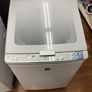 シャープ　8.0kw　4.5kw縦型洗濯乾燥機　2015年製　ES-GX850