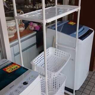 収縮可能 洗濯機ラック ランドリーセット