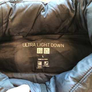 ウルトラライトダウン　美品　ユニクロ　Lサイズ