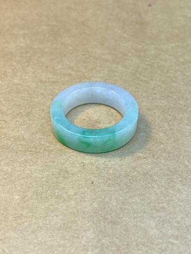 1万円引き メンズ くりぬき 指輪 リング 19号 本翡翠 緑 誕生日プレゼント 鑑別書有
