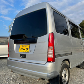 乗り出し価格‼️乗って帰れます‼️整備点検付き・ナビ付き・車検 令和４年８月年付き‼️スバル　サンバーバンを全部コミコミ価格の２０万円の画像