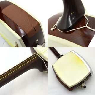 三味線　中棹　丸打胴　紅木　東さわり　舞台　稽古　入門  三味線 (0220363749)の画像