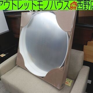▶未使用 壁掛けミラー 80㎝ 円 イケア ロートスンド ホワイ...