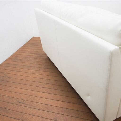【良品】ニトリ 合皮 2Pソファ ラブソファ 幅140 奥行89 高さ80cm (EA24)