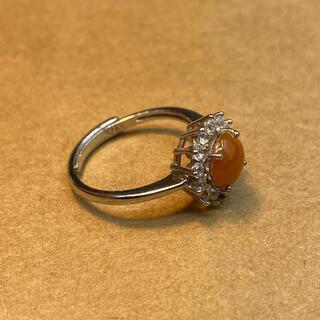 指輪 リング 本翡翠 ヒスイ 赤色 フリーサイズ 誕生日プレゼント