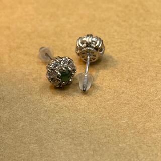 ピアス 本翡翠 ヒスイ 緑色 艶美麗 誕生日プレゼント 金運アップ 本物保証の画像