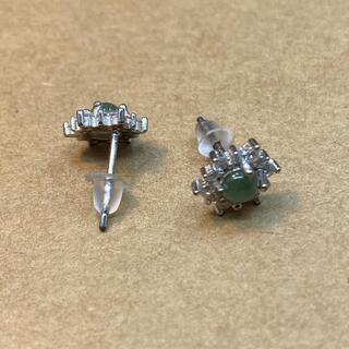 ピアス 本翡翠 ヒスイ 緑色 縁起物 誕生日プレゼント 金運アップ 本物保証07の画像