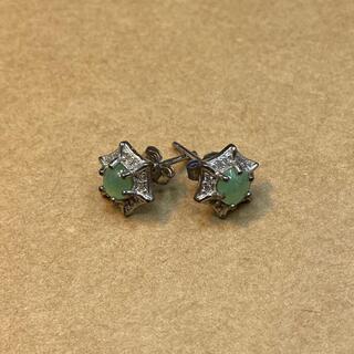 ピアス 本翡翠 ヒスイ 緑色 縁起物 誕生日プレゼント 金運アッ...
