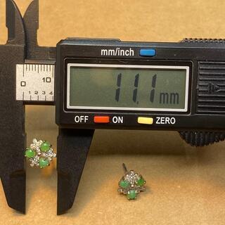 ピアス 本翡翠 ヒスイ 緑色 縁起物 誕生日プレゼント 金運アップ 本物保証09の画像