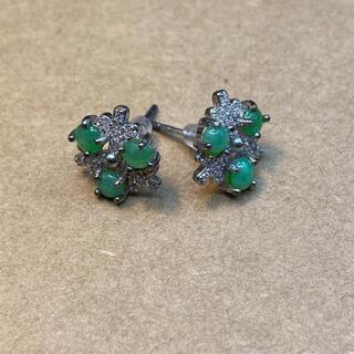 ピアス 本翡翠 ヒスイ 緑色 縁起物 誕生日プレゼント 金運アッ...