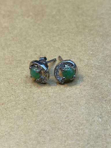 福袋 ピアス 本翡翠 ヒスイ 緑色 縁起物 誕生日プレゼント 金運アップ 本物保証11