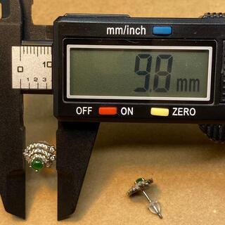 ピアス 星 本翡翠 ヒスイ 緑色 縁起物 誕生日プレゼント 金運アップ 本物保証13の画像