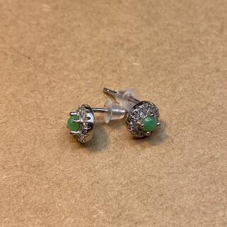 ピアス 本翡翠 ヒスイ 縁起物 緑色 誕生日プレゼント 金運アッ...