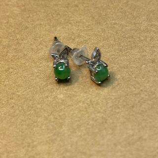 ピアス りんご 本翡翠 ヒスイ 緑色 縁起物 誕生日プレゼント ...