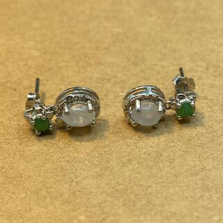 ピアス 本翡翠 氷ヒスイ 緑色 金運アップ 誕生日プレゼント 天...