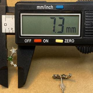 ピアス 星様 本翡翠 ヒスイ 緑色 縁起物 誕生日プレゼント 天然石 本物保証20の画像