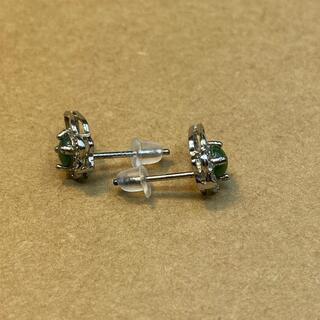 ピアス 本翡翠 ヒスイ 高級緑色 誕生日プレゼント 金運アップ 天然石 本物保証21の画像