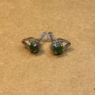 ピアス 本翡翠 ヒスイ 高級緑色 誕生日プレゼント 金運アップ ...