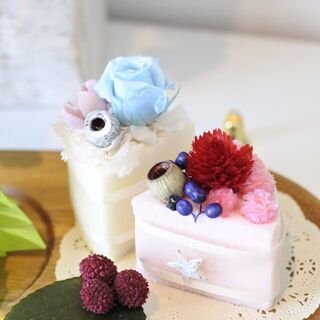 クリスマス♥ツリーとケーキのプレートアレンジメントの画像