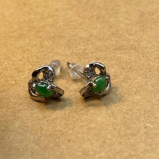 ピアス 本翡翠 ヒスイ 緑色 縁起物 誕生日プレゼント 天然石 ...