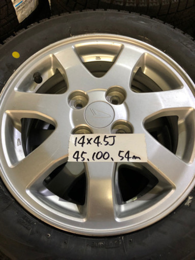 155/65R14 ダイハツ純正ホイール　VRX 新品2019年