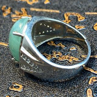 メンズ指輪 リング 本翡翠 ヒスイ フリーサイズ 誕生日プレゼント