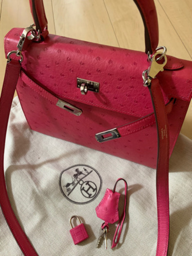 ケリー25 オーストリッチシルバー金具