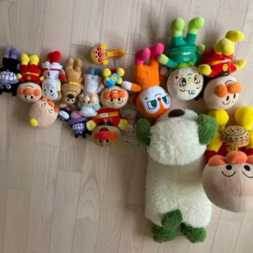 アンパンマン、ワンワン ぬいぐるみセット