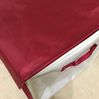軽くて便利！折りたためるBOX 赤の画像