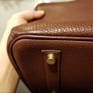 バーキン【銀座本店でクリーニング済】　エルメス　35 ブラウン　ゴールド　の画像