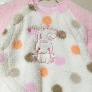 (美品)うさちゃんロンパース✾ニット帽セットの画像